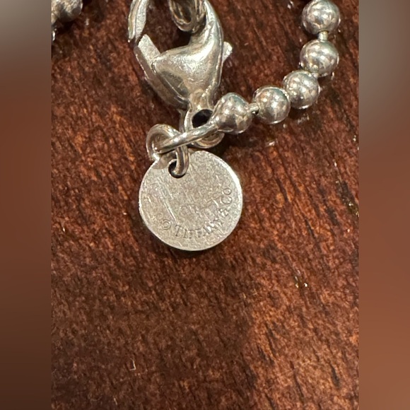 ❤️ Authentic Silver Return to Tiffany & Co. Heart Pendant Charm on 34” Chain ❤️ - Picture 4 of 10